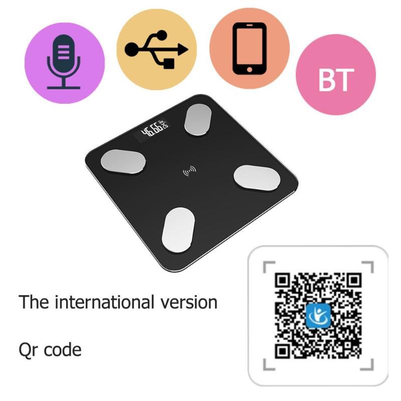 Bluetooth Body Fat Scale | Measures Weight, Muscle Mass, Water & Bone Mass | Smart App-Connected Digital Scale