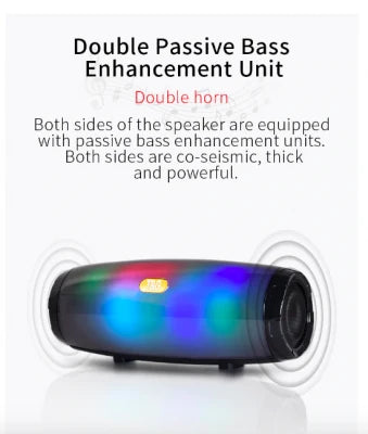 Bluetooth LED Speaker | Barrel Body, Colour Light Panel