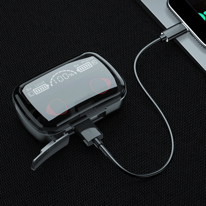 Bluetooth Wireless Earphones | Touch Control, LED Battery Display | IPX4 Waterproof Rating, 2000mAh Charging Case