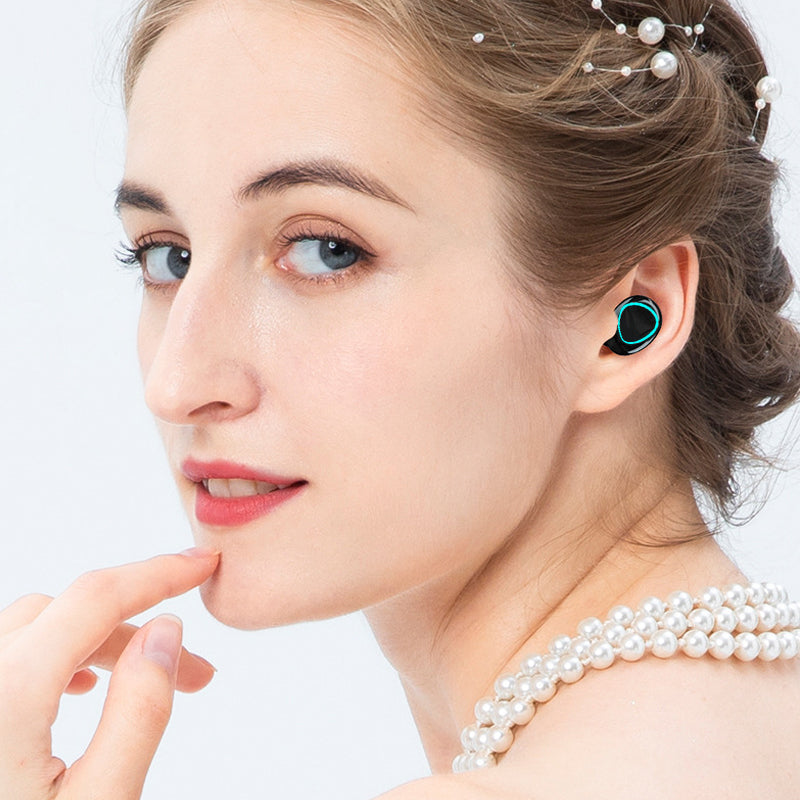 Bluetooth Wireless Earphones | Touch Control, LED Battery Display | IPX4 Waterproof Rating, 2000mAh Charging Case