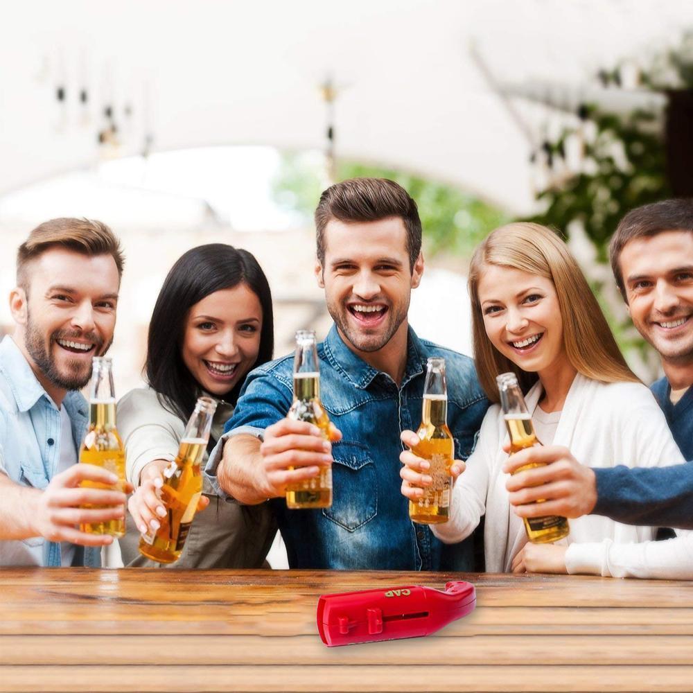 Bottle Cap Shooter Bottle Opener | Magnetic Cap Hold & Launch Mechanism | Fun Pull-Trigger Bottle Opening Tool