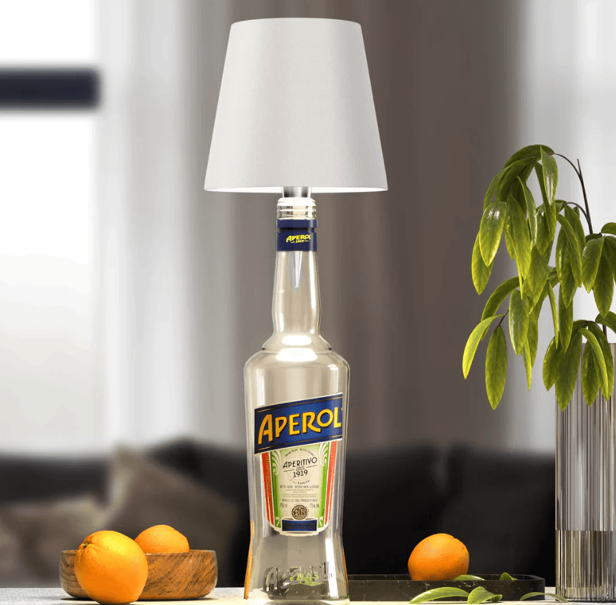 Bottle Lamp LED Rechargeable Waterproof Aluminium with 3 Light Colours