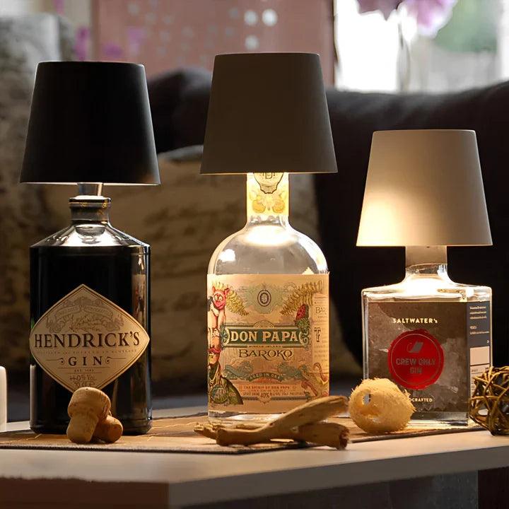 Bottle Lamp LED Rechargeable Waterproof Aluminium with 3 Light Colours