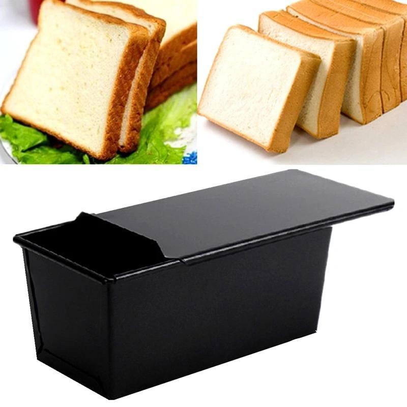 Bread Loaf Baking Pan | Sliding Lid For Square Loaves