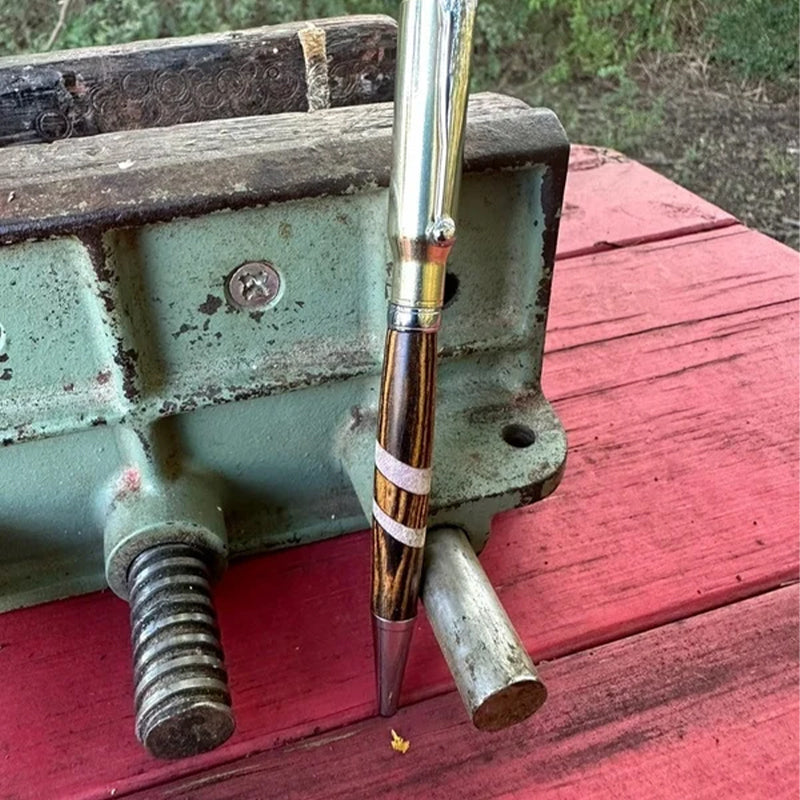 Bullet Shell Ballpoint Pen Wood | Handmade Unique Design | Smooth Writing Gift Idea for Students and Coworkers