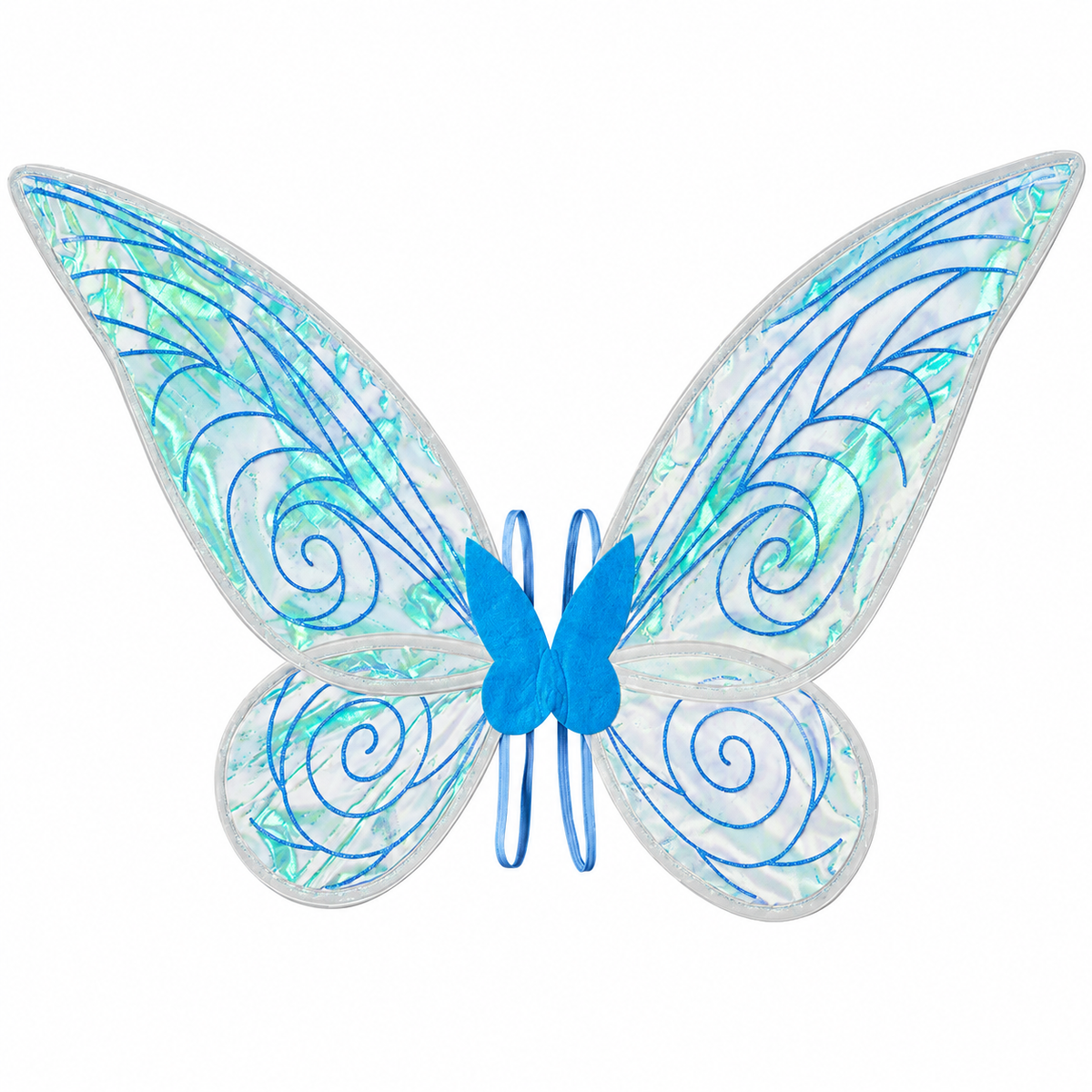 Butterfly Fairy Wings Costume | Sparkling Translucent Design for Parties | Lightweight Polyester, Fits Dresses and Skirts