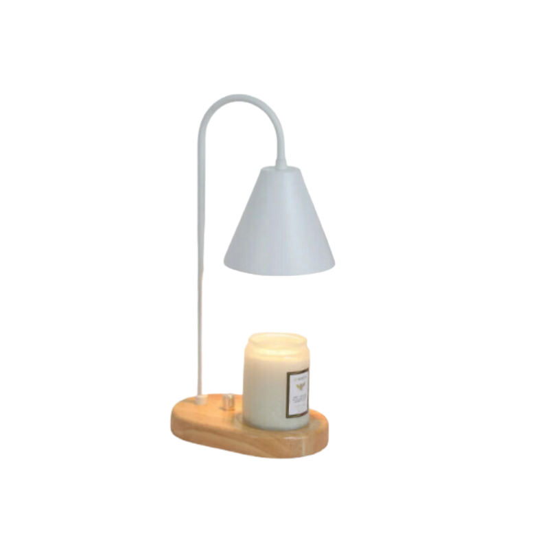 Candle Wax Warmer Table Lamp | Dimmer Control, Arched Arm