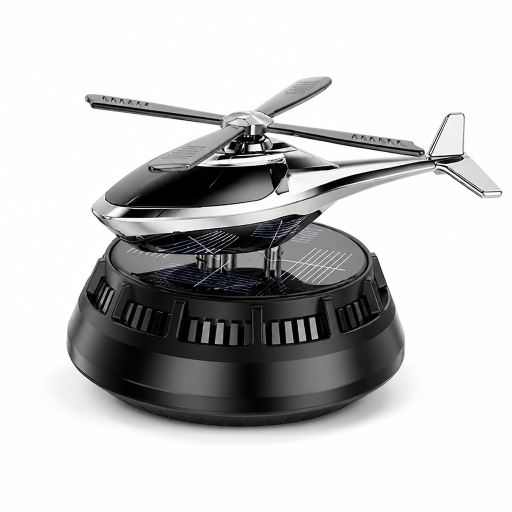 Car Air Freshener Solar Powered Spinning Disc with Replaceable Cartridge