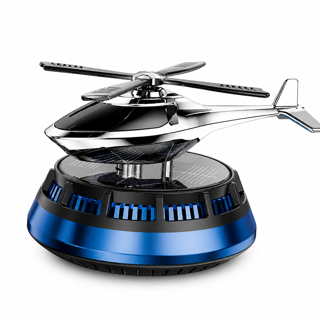 Car Air Freshener Solar Powered Spinning Disc with Replaceable Cartridge
