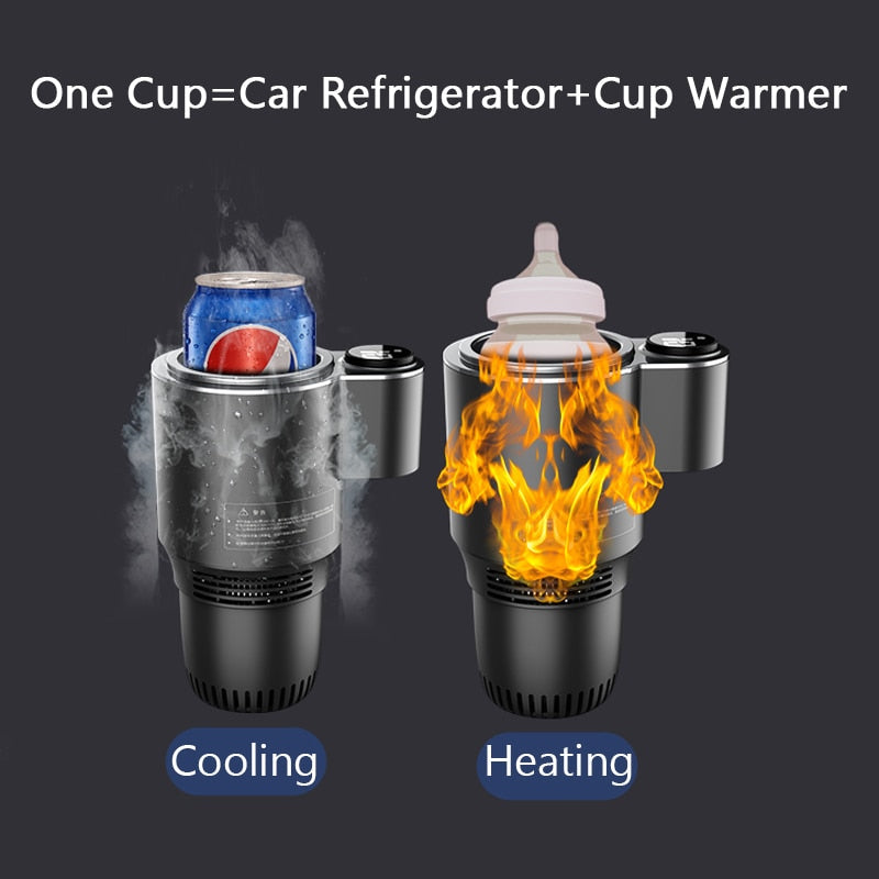 Car Mug Holder Cooling Heating 12 V Digital Display with Mechanical Switch