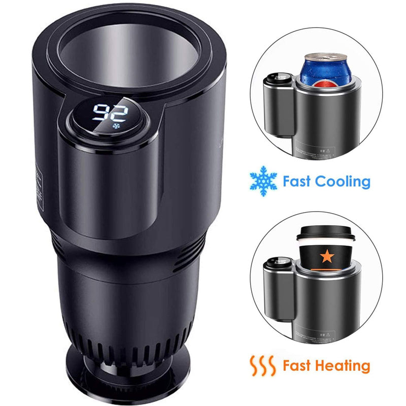 Car Mug Holder Cooling Heating 12 V Digital Display with Mechanical Switch