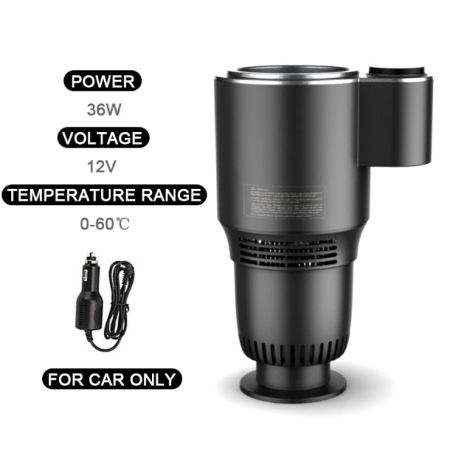 Car Mug Holder Cooling Heating 12 V Digital Display with Mechanical Switch