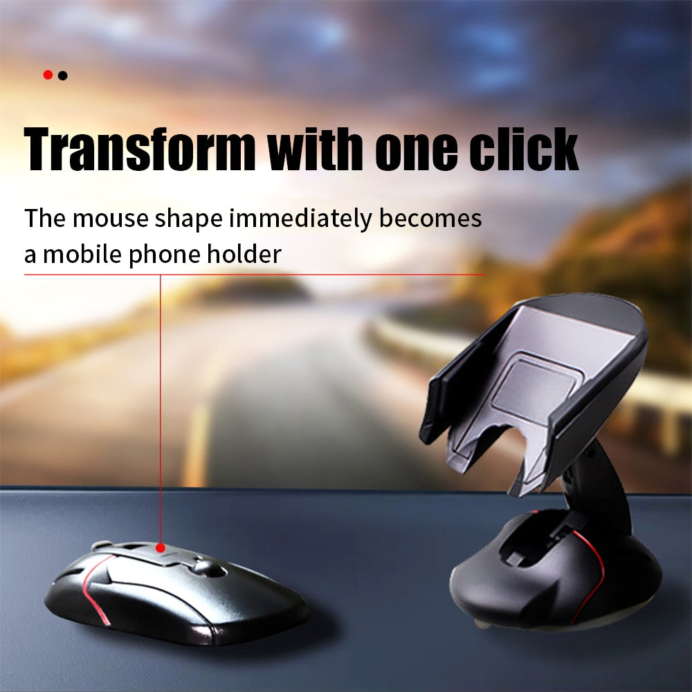 Car Phone Holder Dashboard Rotating Foldable Universal with Secure Grip