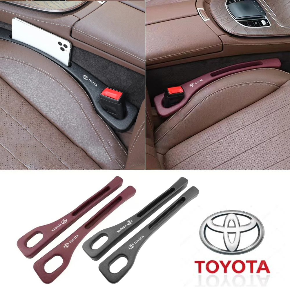 Car Seat Gap Filler Polyurethane | Set of 2, Universal Fit for All Car Models | Stops Items Falling Between Seats