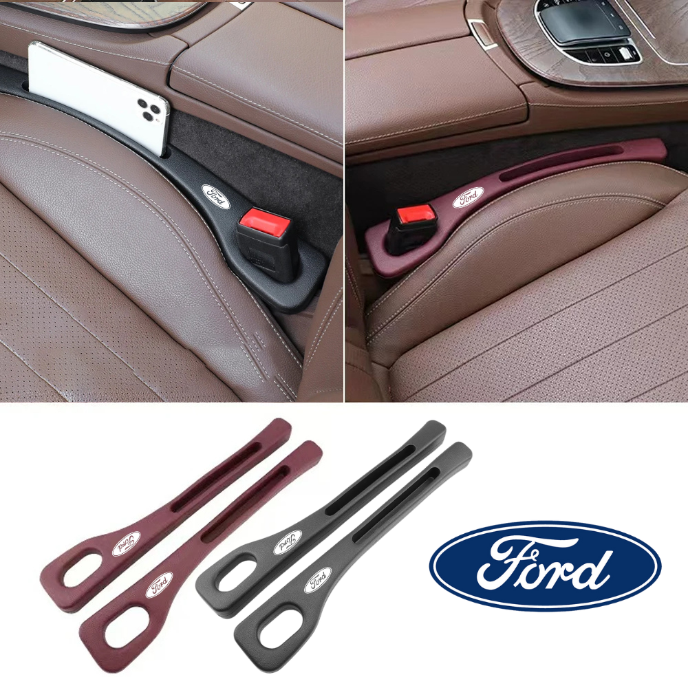 Car Seat Gap Filler Polyurethane | Set of 2, Universal Fit for All Car Models | Stops Items Falling Between Seats