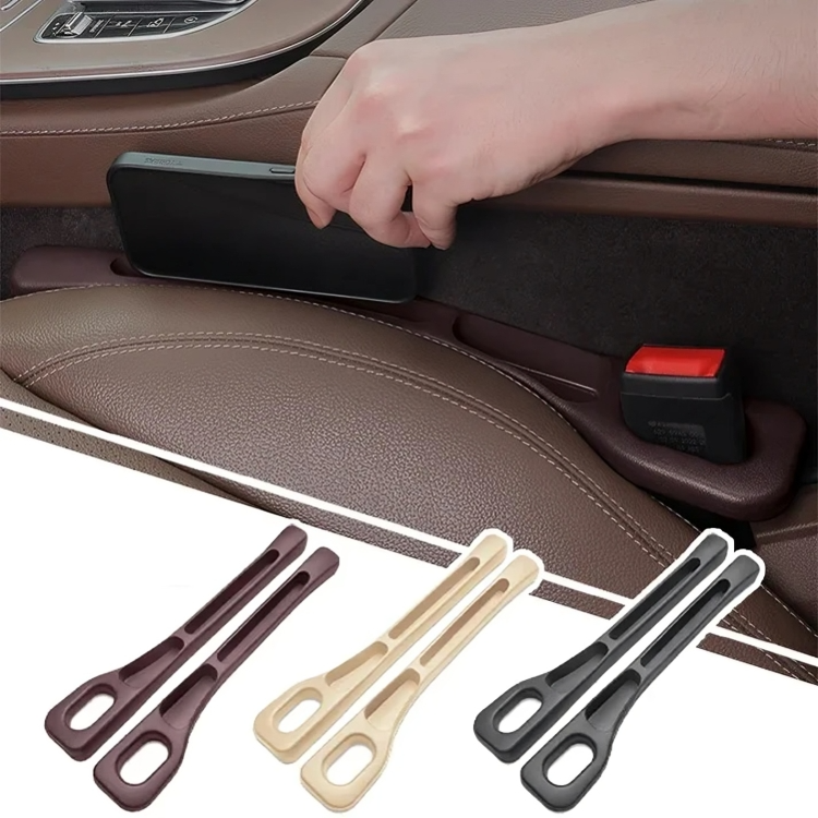 Car Seat Gap Filler Polyurethane | Set of 2, Universal Fit for All Car Models | Stops Items Falling Between Seats