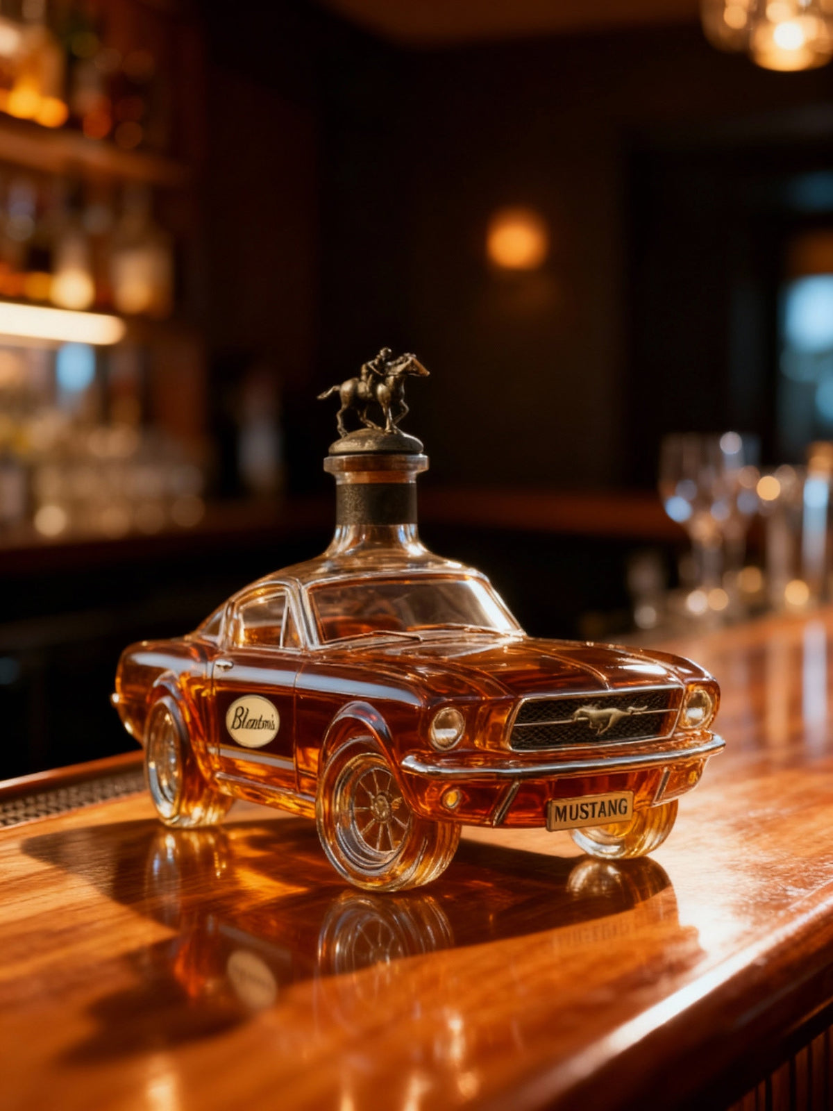 Car Shaped Whisky Decanter Glass | Detailed Car Silhouette | Holds Whisky, Bourbon or Spirits, Bar Centrepiece