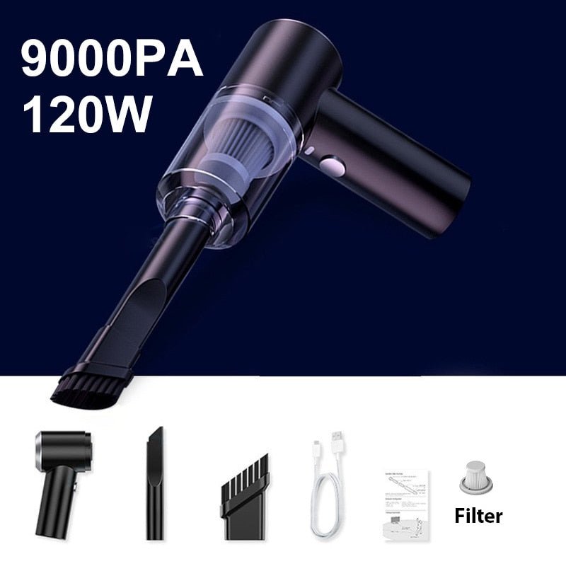 Car Vacuum Cleaner | Cordless Handheld 2-in-1