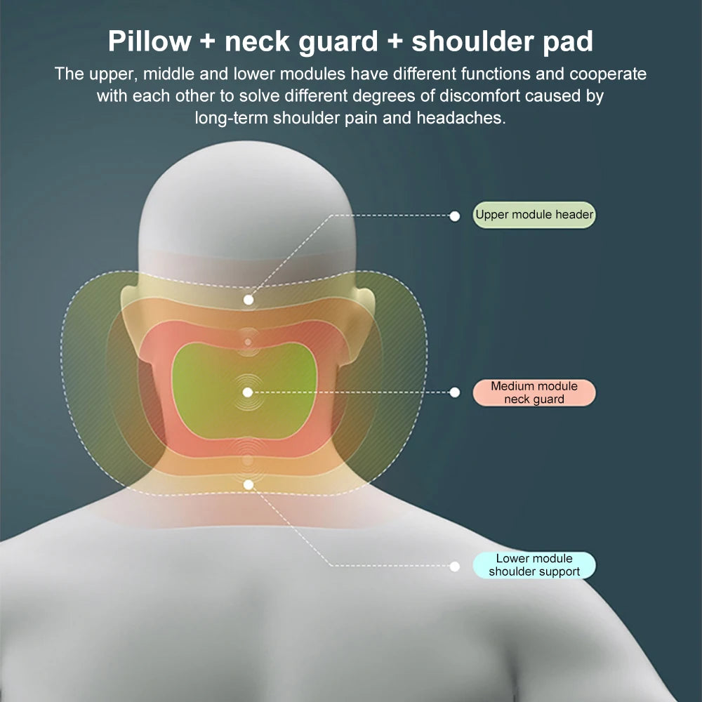 Cervical and Lumbar Car Pillow | Memory Foam Headrest and Back Support Set