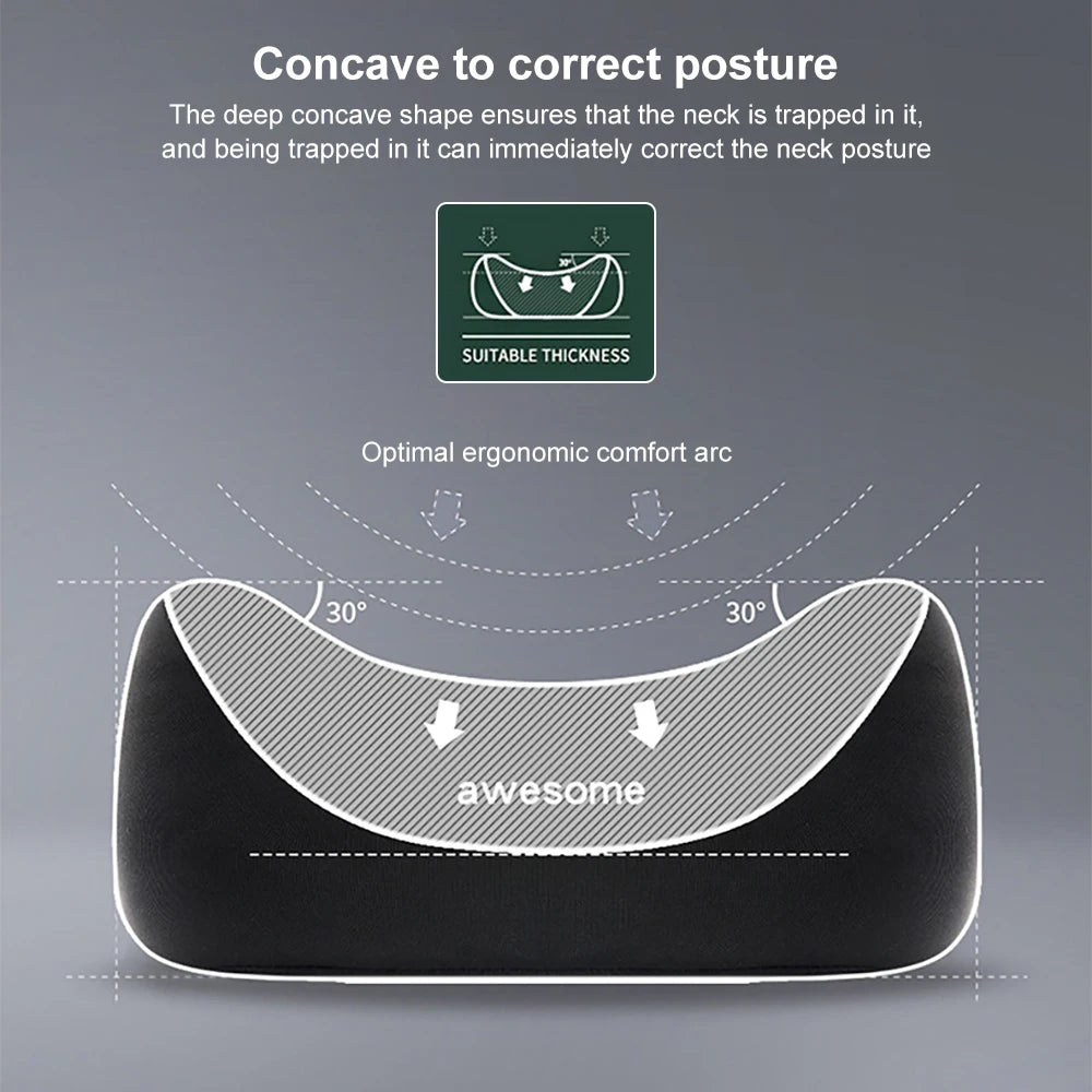 Cervical and Lumbar Car Pillow | Memory Foam Headrest and Back Support Set