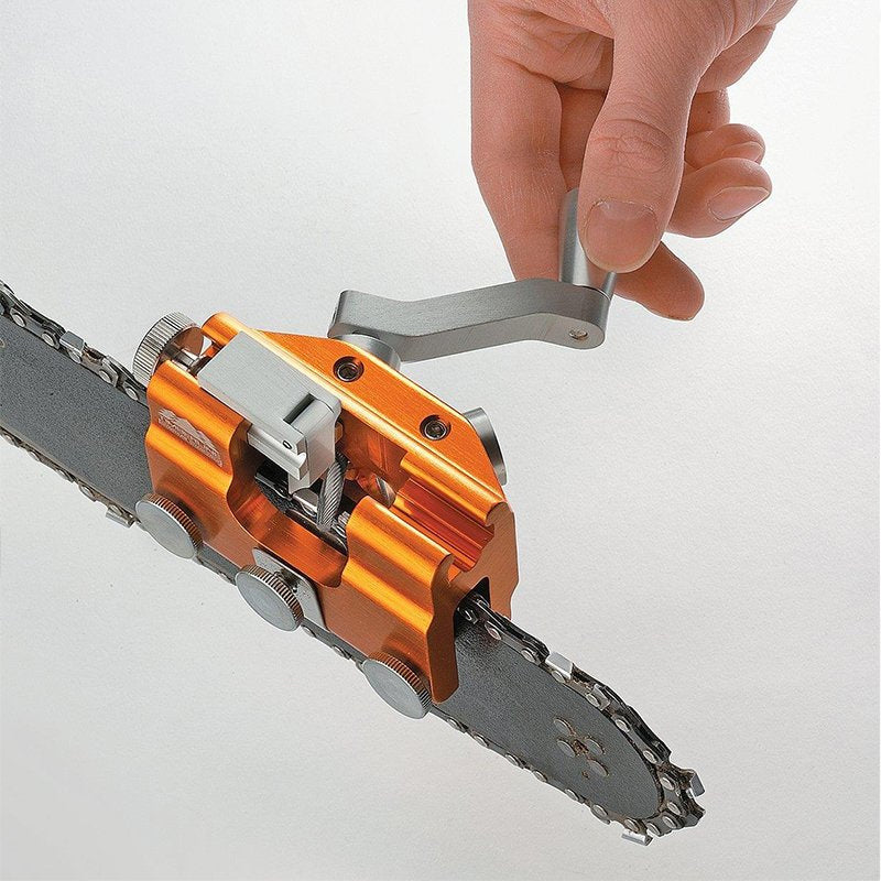 Chainsaw Chain Sharpening Jig Aluminium | Fits All Chainsaw Chains, Guide Bushings Included | Precise 30 Degree Sharpening
