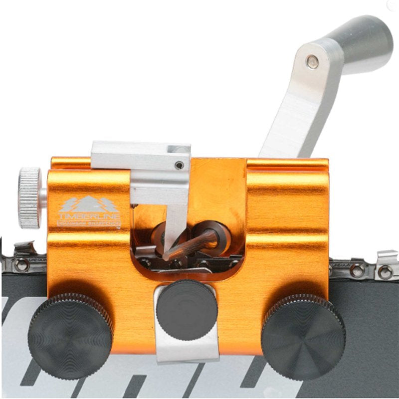 Chainsaw Chain Sharpening Jig Aluminium | Fits All Chainsaw Chains, Guide Bushings Included | Precise 30 Degree Sharpening
