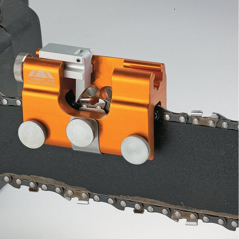 Chainsaw Chain Sharpening Jig Aluminium | Fits All Chainsaw Chains, Guide Bushings Included | Precise 30 Degree Sharpening