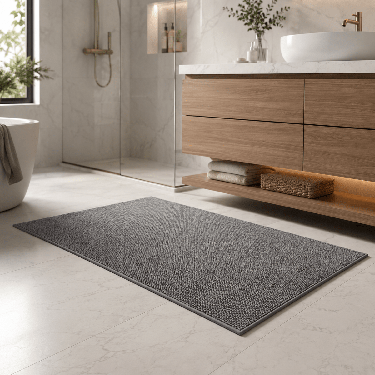 Absorbent Doormat Quick-Drying Non-Slip Dirt-Repellent with Geometric Pattern 3