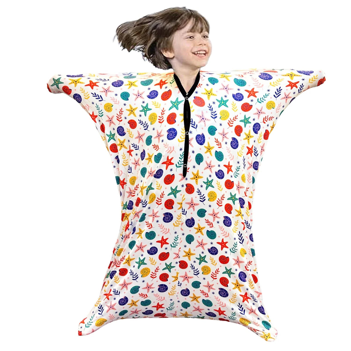Children Sensory Body Sock | Stretch Wrap, Ocean Print
