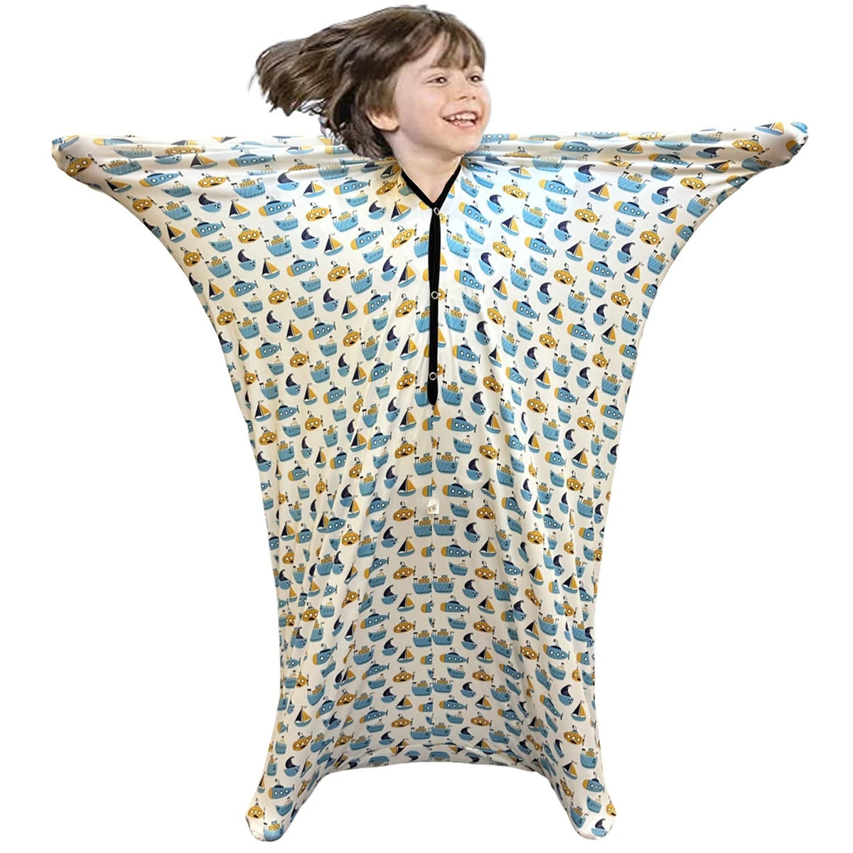 Children Sensory Body Sock | Stretch Wrap, Ocean Print