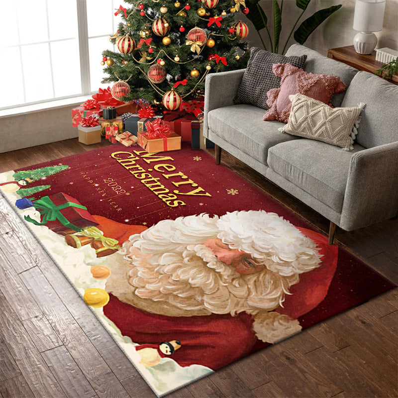 Christmas Doormat Festive Decoration | Non-Slip Backing with Dust-Trapping Design | Polyester Indoor Outdoor Mat