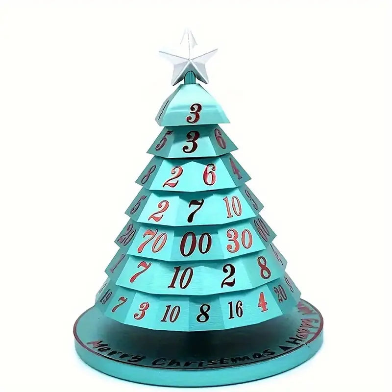 Christmas Tree Spinning Dice | Spin-Down Tabletop Dice for Tabletop RPGs and Board Games | PVC Build Resists Fading