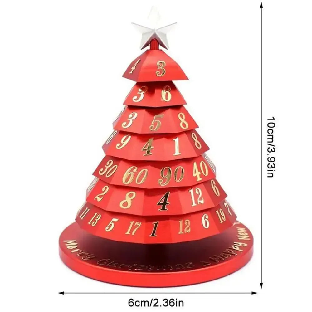 Christmas Tree Spinning Dice | Spin-Down Tabletop Dice for Tabletop RPGs and Board Games | PVC Build Resists Fading
