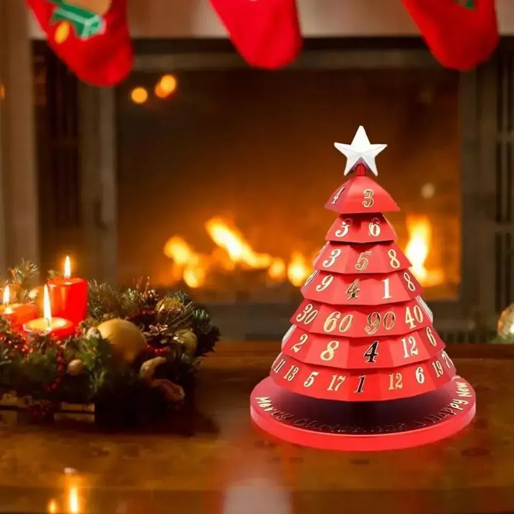 Christmas Tree Spinning Dice | Spin-Down Tabletop Dice for Tabletop RPGs and Board Games | PVC Build Resists Fading