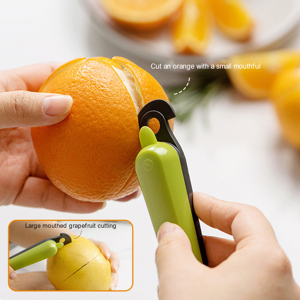 Citrus Peeler Stripper | Multifunction Peeling, Stripping & Cutting Tool | Ergonomic Grip for Mess-Free Fruit Prep
