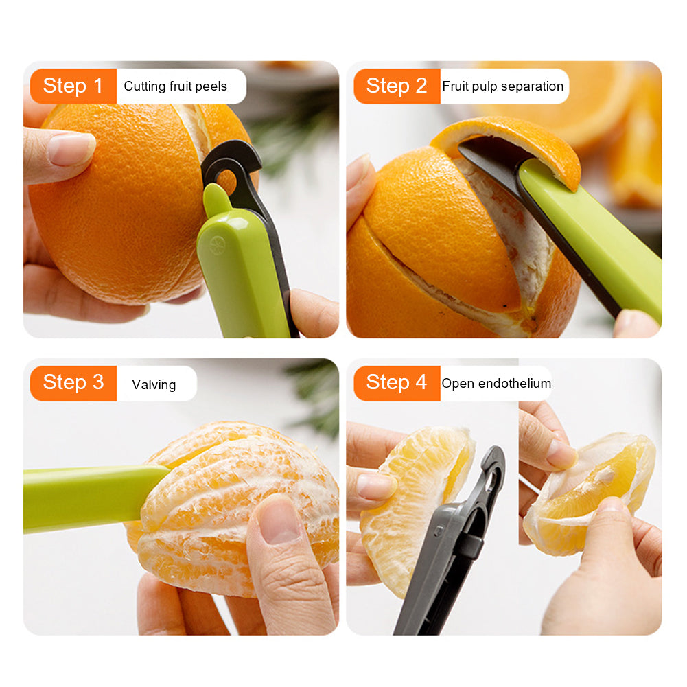 Citrus Peeler Stripper | Multifunction Peeling, Stripping & Cutting Tool | Ergonomic Grip for Mess-Free Fruit Prep