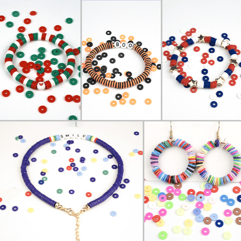 Clay Beads Bracelet Making Kit | 5520 Beads & 550 Charms Set | Polymer Clay Jewellery Craft Kit for Kids & Adults