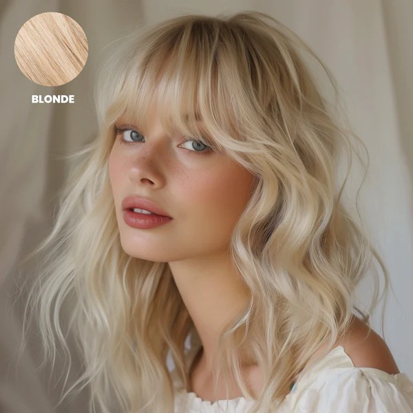 Clip-In Fringe Hairpiece | 100% Remy Human Hair | Heat-Resistant Styling, Colour-Match Blend & Secure All-Day Clip Grip