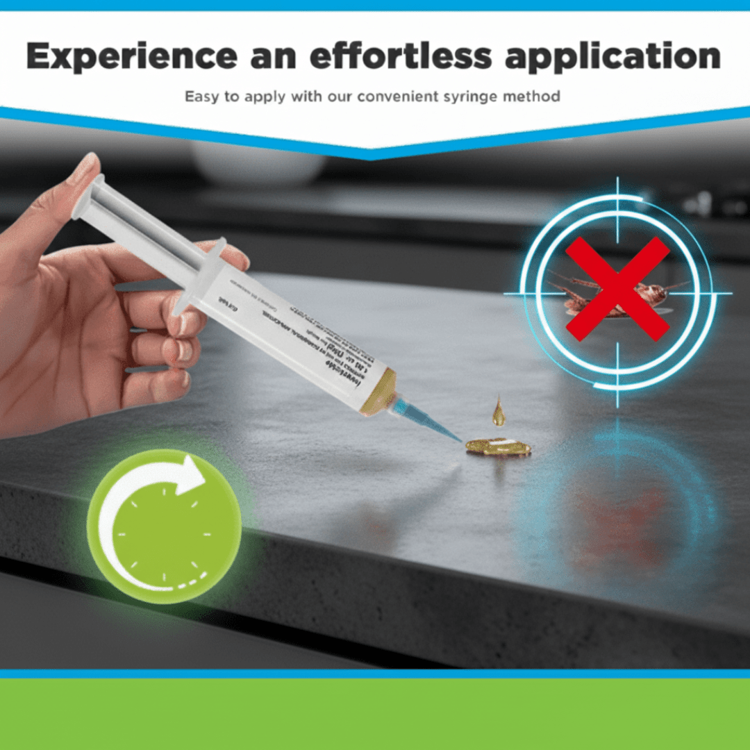 Cockroach Gel Bait | Indoor And Outdoor Syringe Applicator