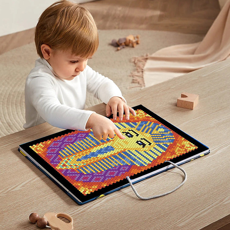 Colour by Numbers Activity Book | 100 Mosaic Designs on Black Backgrounds | Relaxing Creative Hobby for All Ages