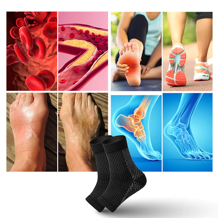Compression Foot Sleeves for All-Day Wear | Supports Circulation & Pain Relief | Breathable Stretch Knit Design