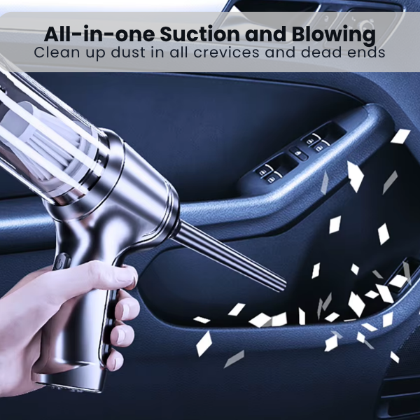 Cordless Car Vacuum Cleaner | 95,000PA Suction, Vacuum & Blower Modes | USB-C Rechargeable, 20-Day Battery Life