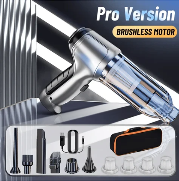 Cordless Car Vacuum Cleaner | 95,000PA Suction, Vacuum & Blower Modes | USB-C Rechargeable, 20-Day Battery Life