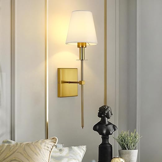 Cordless LED Wall Light Metal 61 x 11.8 cm | Gold or Black, Square or Round | No-Wire Fitting, 16-Colour Remote Dimming