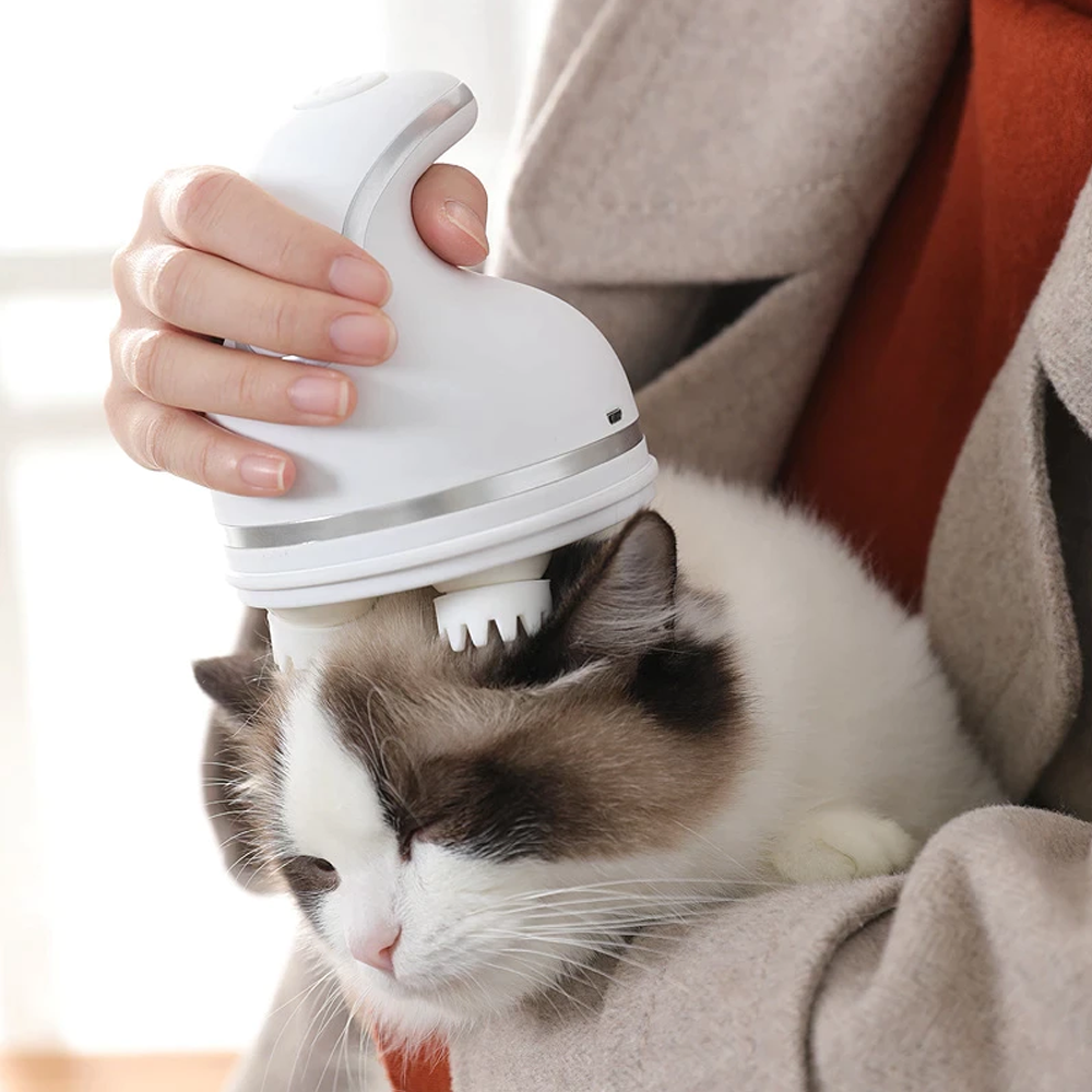 Cordless Pet Massager for Dogs and Cats | Interchangeable Massage Heads | Soothes Muscles, Boosts Circulation Daily