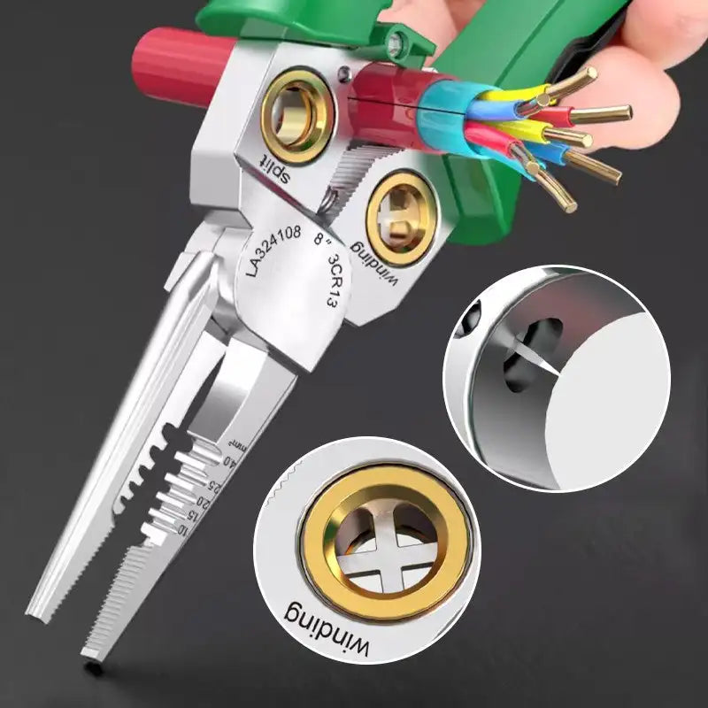 Cutter & Stripper | 8-in-1 Wire Tool with LED Light
