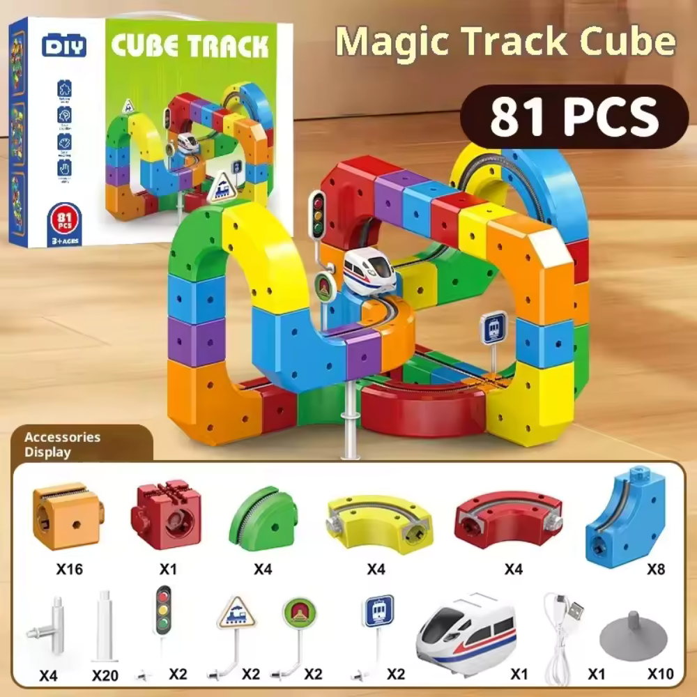 DIY Magnetic Track | Building Block Train Set