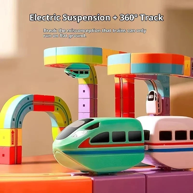DIY Magnetic Track | Building Block Train Set
