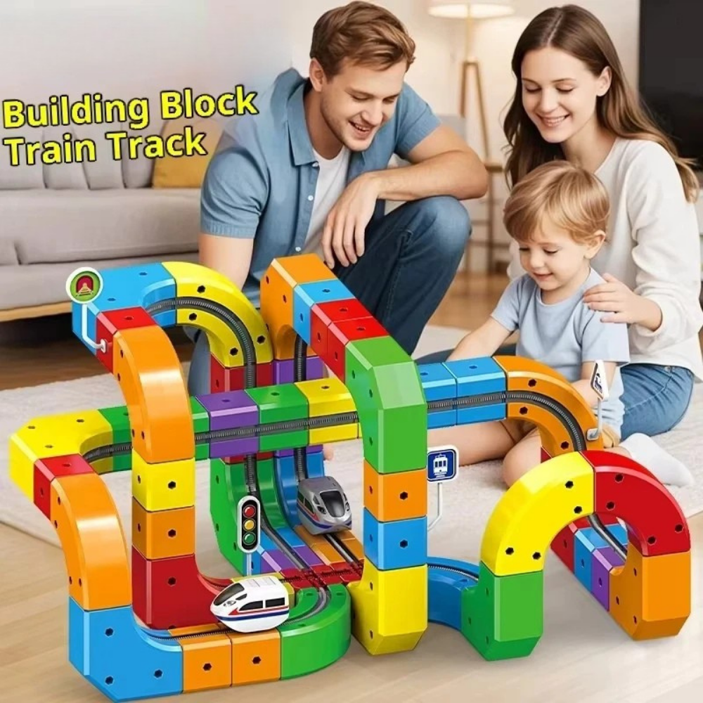 DIY Magnetic Track | Building Block Train Set