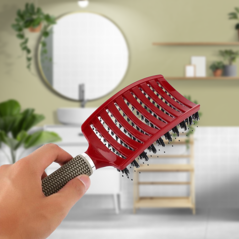 Detangling Hair Brush | Flexible Bristles Glide Through Knots and Curls | Pain-Free Brushing, Non-Slip Rubber Grip Handle